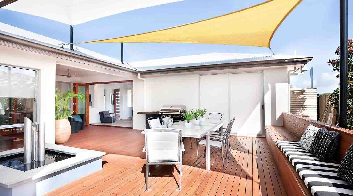 toldos para patios triangular