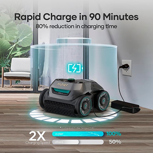 bateria del robot aiper Seagull Pro limpiafondos